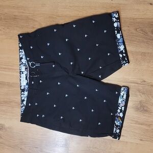 Denim & Flower Vacation Shorts